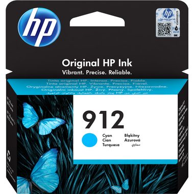 HP, HP Tintenpatrone 912 cyan 3YL77AE OfficeJet 8010/8020 315 S.