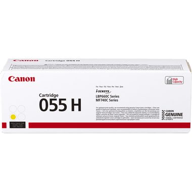Canon, CANON Toner-Modul 055H yellow CRG 055 YH LBP663/MF742 5900 Seiten
