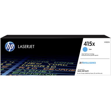 Hp, HP 415X Cyan Original ​LaserJet Tonerkartusche ​mit hoher Reichweite