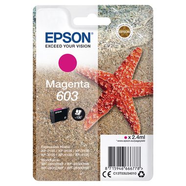 Epson, EPSON Tintenpatrone 603 magenta T03U34010 XP-2100 130 Seiten
