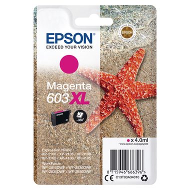 Epson, EPSON Tintenpatrone 603XL magenta T03A34010 XP-2100 350 Seiten