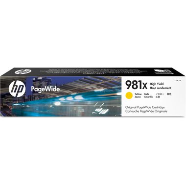 HP, HP 981X Original Tintenpatrone L0R11A Gelb