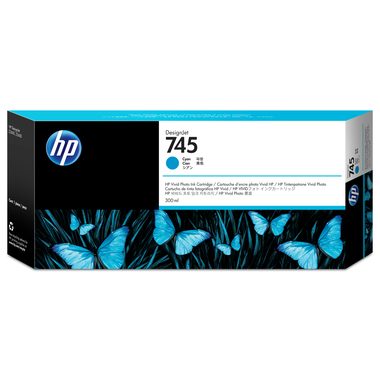 Hp, HP 745 DesignJet Druckerpatrone Cyan, 300 ml