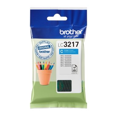 Brother, BROTHER Tintenpatrone cyan LC-3217C MFC-J6530DW 550 Seiten