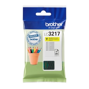Brother, BROTHER Tintenpatrone yellow LC-3217Y MFC-J6530DW 550 Seiten