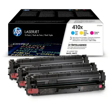 HP, HP Toner Tri-Pack 410X CMY CF252XM CLJ Pro M452 5000 S.