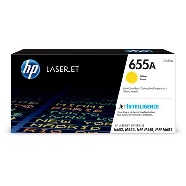 HP, HP Toner-Modul 655A yellow CF452A CLJ Enterprise M652 10'500 S.