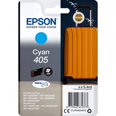 Epson, EPSON Tintenpatrone 405 cyan T05G24010 WF-7830DTWF 300 Seiten