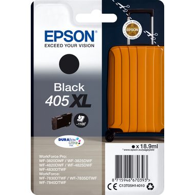 Epson, EPSON Tintenpatrone 405XL schwarz T05H14010 WF-7830DTWF 1100 Seiten