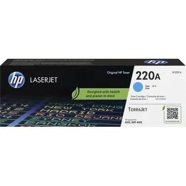 HP, HP Toner-Modul 220A cyan W2201A CLJ Pro 4202/MFP 4302 1800 S.