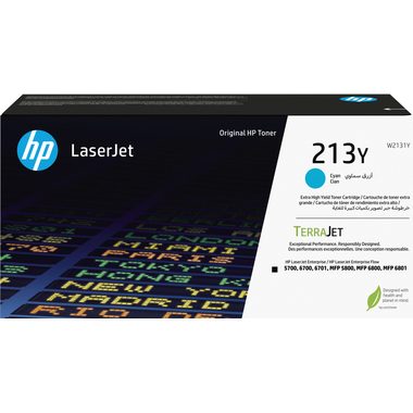 HP, HP Toner-Modul 213Y cyan W2131Y CLJ Ent.5700/MFP5800 12'000 S.