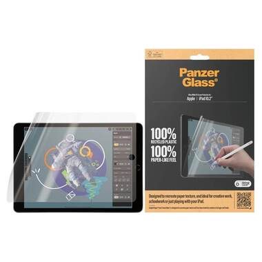 Care By Panzerglass, CARE by PanzerGlass Displayschutzfolie "Ultra-Wide Fit Screen Protection" für Apple iPad 10.2 Graphic Paper, Schutzfolie, Bildschirmschutz, kratz- & stossfest