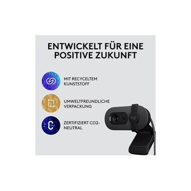 Logitech, Logitech - Brio 105 Full HD 1080p Webcam - GRAPHITE - B2B