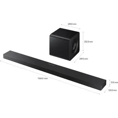 Samsung, Samsung Soundbar "HW-QS700F" 3.1.2 ( ) Verbindungsart: Bluetooth, HDMI, Toslink, WLAN (Wi-Fi)