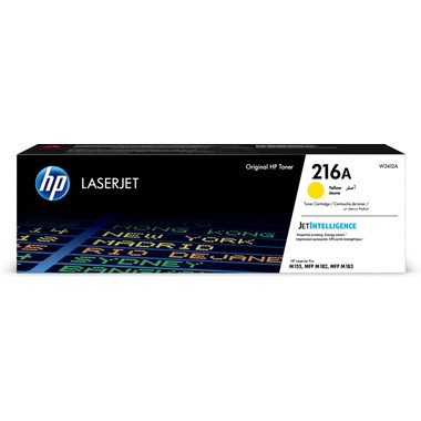 HP, HP Toner-Modul 216A yellow W2412A CLJ Pro M155/182/183 850 S.