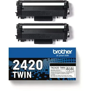 Brother, Brother Toner TN-2420TWIN Original 2er-Pack Schwarz 3000 Seiten TN2420TWIN