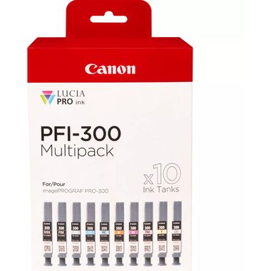 Canon, CANON Multipack Tinte 10 Farben PFI-300Mult iPF PRO-300 10x14.4ml
