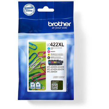 Brother, BROTHER Valuepack Tinte CMYBK LC-422XLVAL MFC-J5340 3000/1500 Seiten