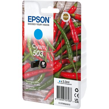 Epson, EPSON Tintenpatrone 503 cyan T09Q24010 WF-2960/65 165 Seiten