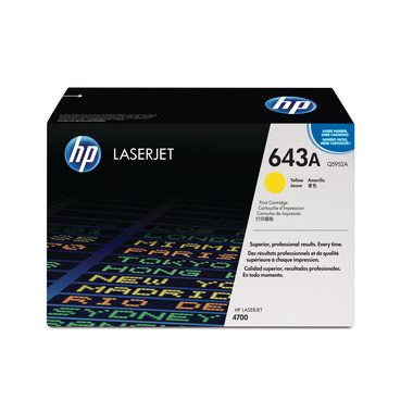 HP, HP Toner-Modul 643A yellow Q5952A Color LaserJet 4700 10'000 S.