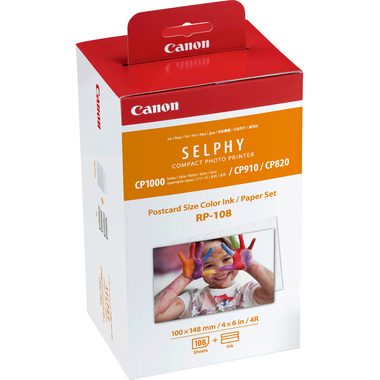 Canon, CANON Farbtinte/Papierset 10x14.8cm RP-108 CP 820/910/1000 108 Blatt