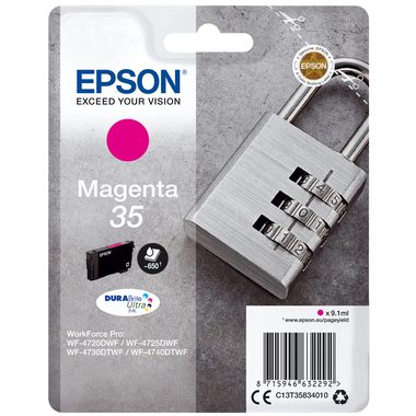Epson, Epson 35 Original Tintenpatrone C13T35834010 Magenta
