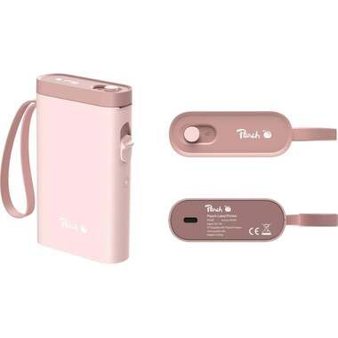 Peach, Peach Etikettendrucker | rosa | platzsparend und kabellos | überall Ordnung schaffen | PE110-pi