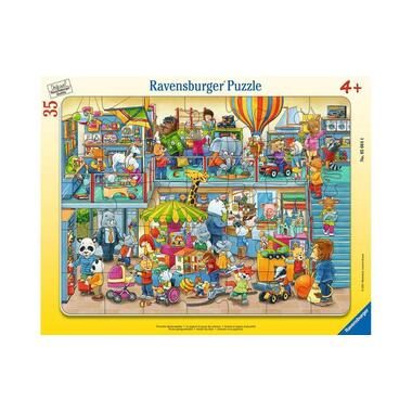 Ravensburger Verlag GmbH, Kinderpuzzle 35 Teile - Tierischer Spielzeugladen