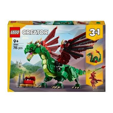 LEGO, 31161 Creator 3-in-1 Grüner Drache, Konstruktionsspielzeug