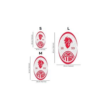 undefined, nicht definiert Puzzle »Iconic AC Milan ? Retro Logo«, Holzart: Birke (Herkunftsland: China)