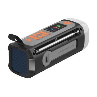 Marmitek, MARMITEK RESQ 200 Kurbelradio, Digital, DAB+, DAB, FM, Bluetooth, Schwarz/Grau