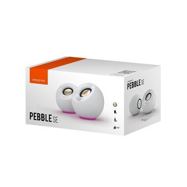 Creative, Creative Pebble RGB 2.0 PC-Lautsprecher Kabelgebunden 4.4 W Weiß
