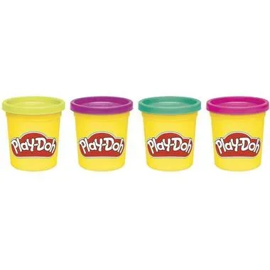 Play-Doh Knetspielzeug Vibrant, 4er Pack