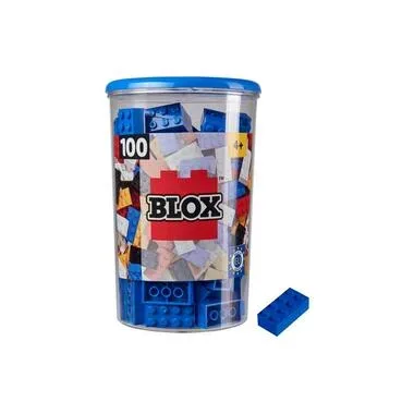 BLOX Bausteine 100 blaue 8er Steine