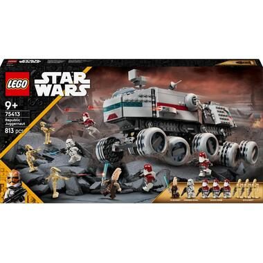 LEGO, LEGO® Spielbausteine »LEGO® Star Wars Republikanischer Juggernaut 75413«, (813 St.)