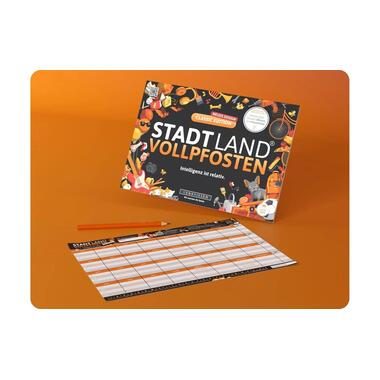 Denkriesen Stadt Land Vollpfosten A4 Block Classic Edition -DE-