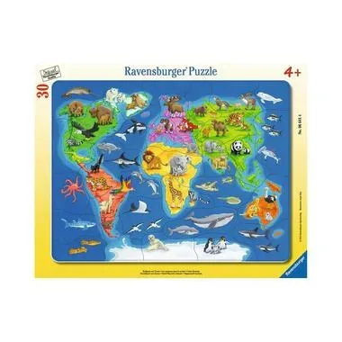 Ravensburger Weltkarte mit Tieren