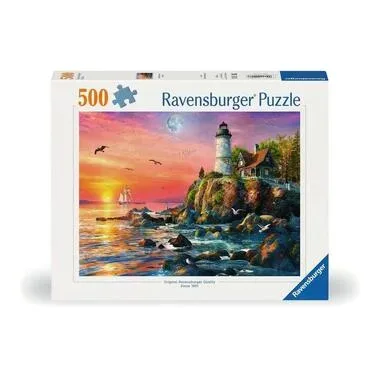 Ravensburger Puzzle Leuchtturm am Abend