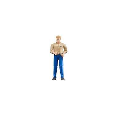 Bruder Spielwaren Figur Mann mit blauer Hose
