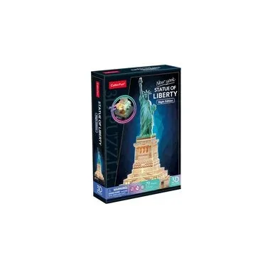 Shantou CubicFun Toys Industrial Co, CUBICFUN - 3D Puzzle Freiheitsstatue LED 79 Teile
