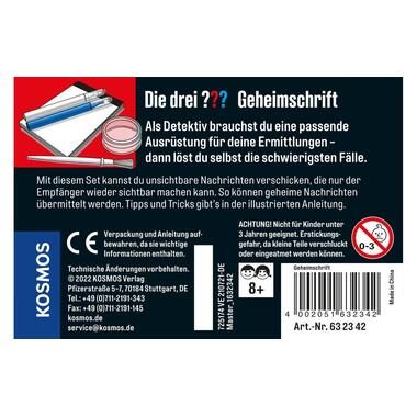 Kosmos Experimentierkasten Die drei ??? Geheimschrift