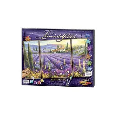 Simba Toys GmbH & Co. KG, Malen nach Zahlen - Lavendelfelder (Triptychon)
