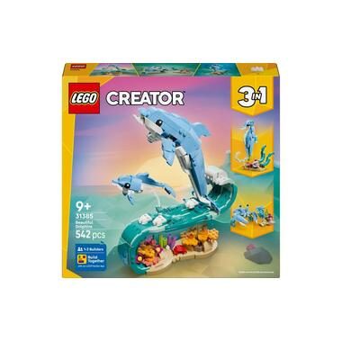 LEGO, LEGO® - 31385 Meerestiere: Wunderschöne Delfine, Multicolor