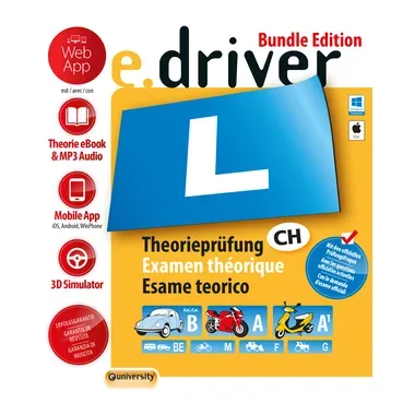 SMARTDRIVER, SMARTDRIVER e.driver Web App Bundle 978-3-908493-67-9 Fahrschule (D/F/I)
