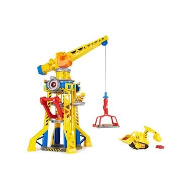 Spin Master, Rubble & Crew - Baupfoten Hof Kran-Spielset, Spielfahrzeug