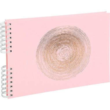 Exacompta, EXACOMPTA Spiralalbum Ellipse 32x22cm 16166E rosa 50 Seiten