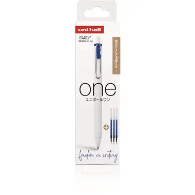 uni-ball, UNI-BALL Gel-Roller ONE 0.7mm UMNS/07/1+3R blau