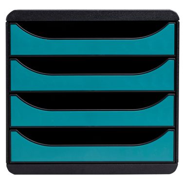 Exacompta, EXACOMPTA Schubladenbox SKANDI A4+ 31034D Big Box, 4 Schubl., blau