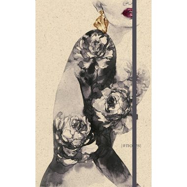 NATUR VERLAG, NATUR VERLAG Notizbuch Hardcover 13x21cm 10903N Lady in Black, blanko