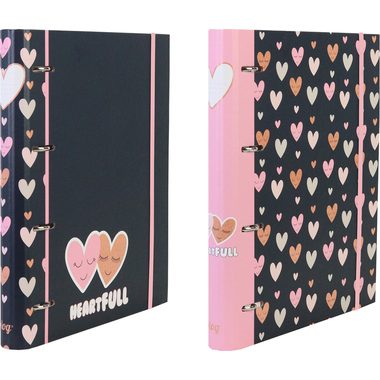 ANCOR, ANCOR Ringbuch A4 118223 B'LOG HEARTS, 4-rings, liniert